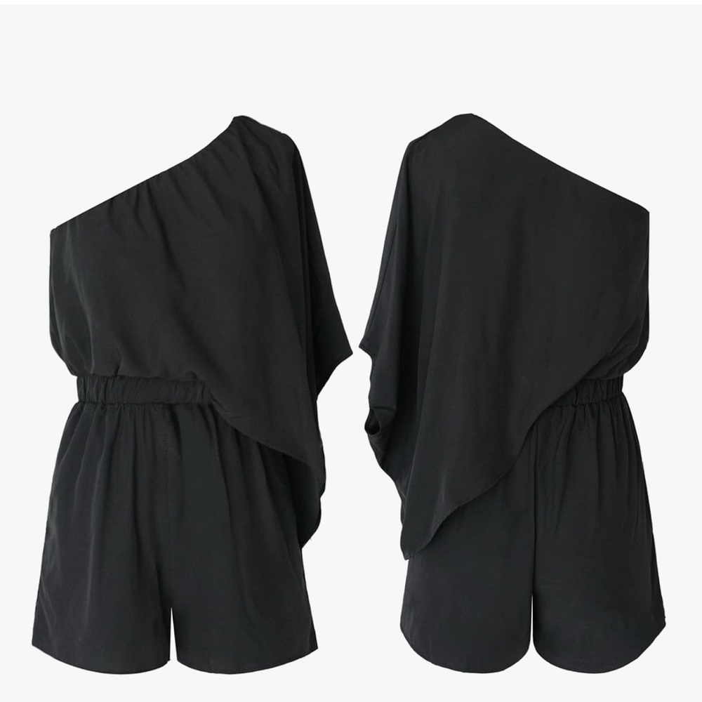 CUPSHE Women's One Shoulder Romper
